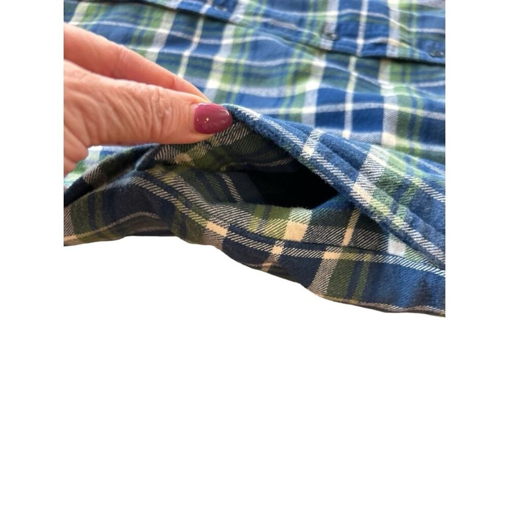L.L. Bean Fleece Lined Flannel Jacket with Pockets- Size Large - Picture 7 of 16